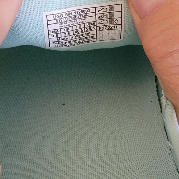 NEW UGG Delu Slip On Mule Womens 9.5 Canvas Sneaker Casual Travel Comfort - Picture 7 of 10